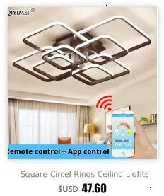 New Arrival Modern LED Round/Square Celling Lights For Living Room Bedroom Remote Control Lamparas De Techo Moderna Indoor Home