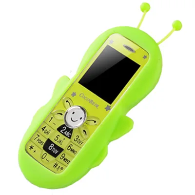 Мини милый мультяшный бар телефон две sim-карты мобильный телефон Bluetooth студенческий ребенок сотовый телефон с камерой - Цвет: green