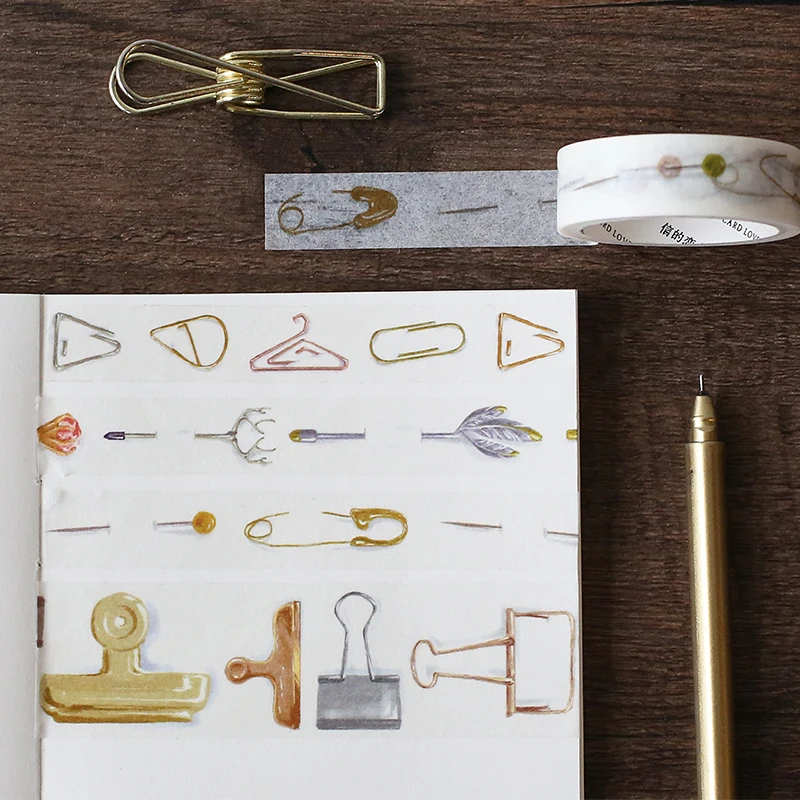 1 шт. васи ленты зажимы инструменты Клей украшения ленты Скрапбукинг DIY Бумага японский Скрапбукинг наклейки Размер 5 м