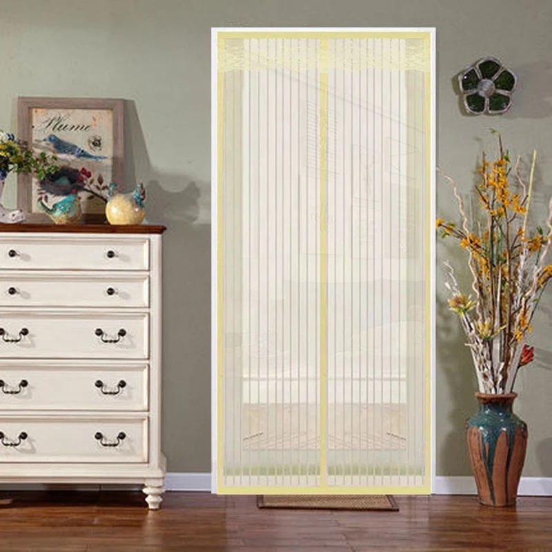 Summer Anti Mosquito Mute Magnetic Mesh Net Anti Insect Fly Bug Curtain Automatic Close Door Screen Kitchen Curtain