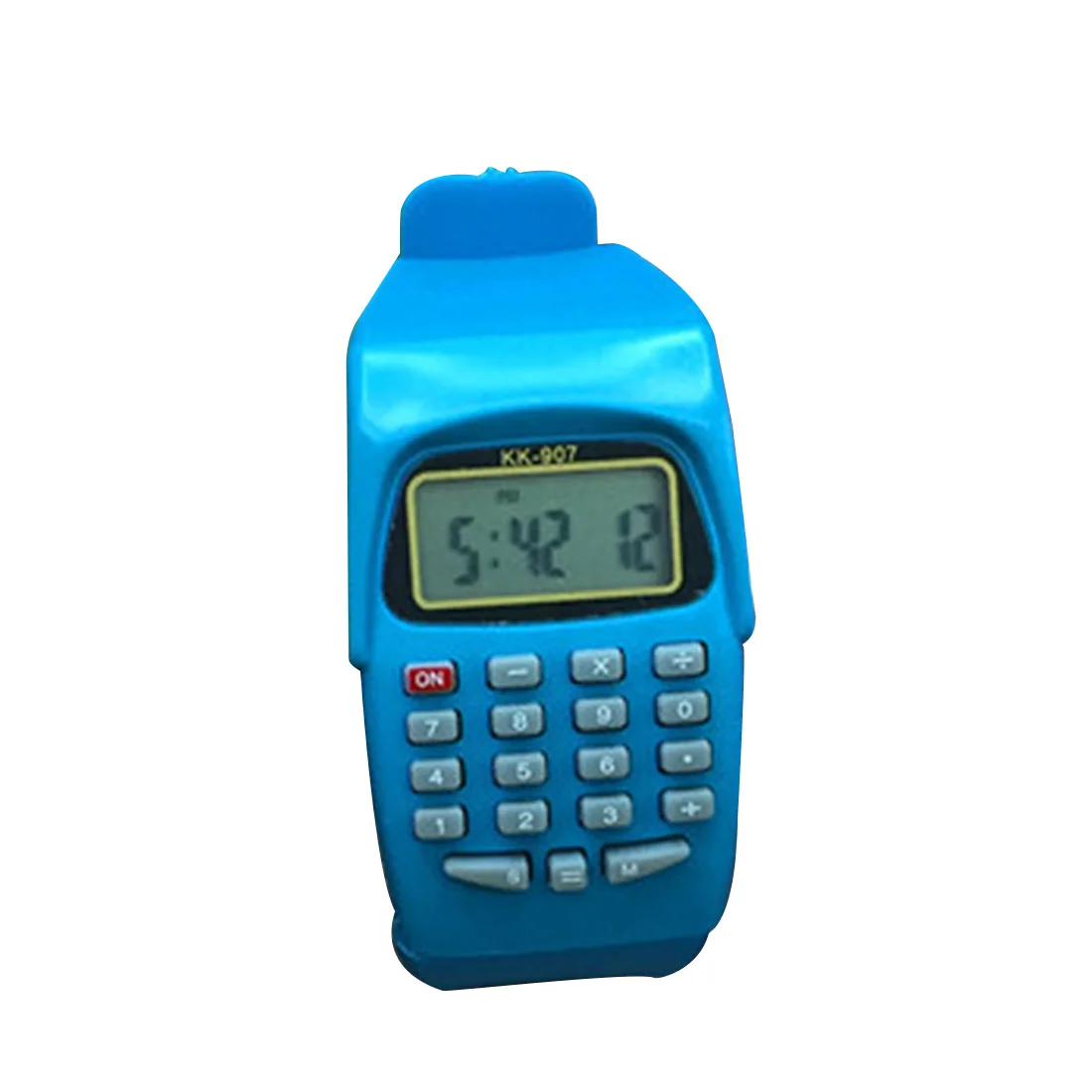 Синий Fashion Digital Calculator With Casual Watch LED For Silicone Children Kids Sports Multifunction Calculating Function - Цвет: Синий