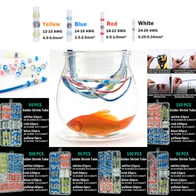 

50/60/90/100/150/500pcs Heat Shrink Connect Terminals Waterproof Solder Wire Sleeve Tube Insulated Butt Electrical Connectors