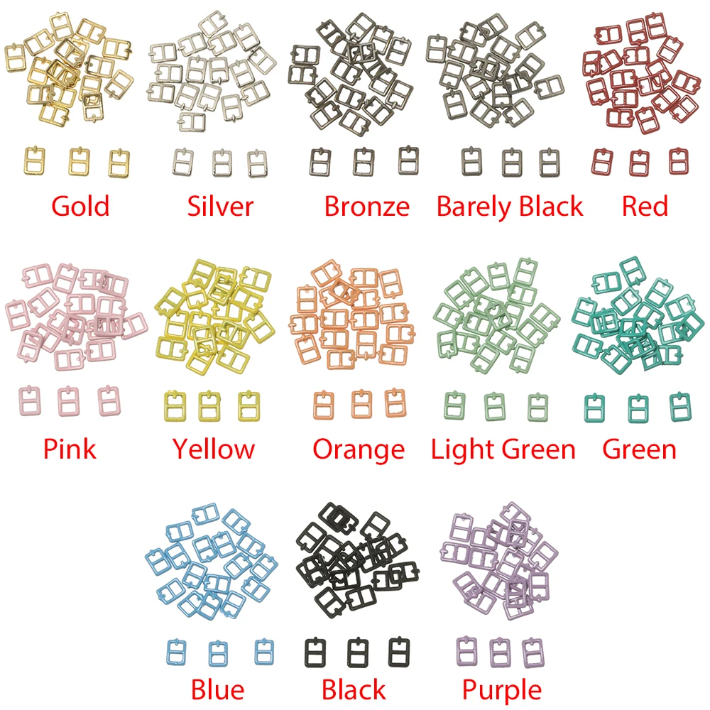 20Pcs Mini Tri-glide Metal Buckles 2.5mm For 1/6 Doll DIY Doll Clothes Buttons Shoes Bags Accessories