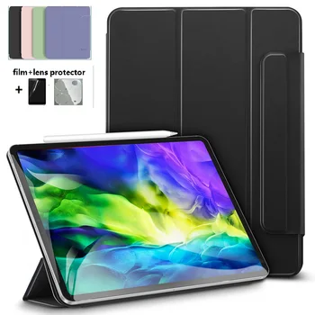 

For IPad Pro11 Protective Cover IPadpro12.9" Magnetic Suction Double-sided Clip Flip Protective Case Free Lens Protector / Film