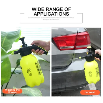 

High Pressure Sprayer Water Pot Hand Operated Sprayer Cannon Nozzle Generator With For Car Wash Window Cleaning 2l Bottle