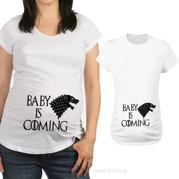 Camisetas de maternidad divertidas de talla grande