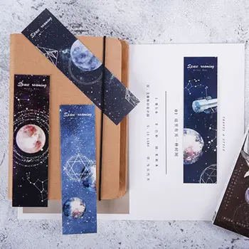 

30pcs Planet Bookmarks Paper Page Notes Label Message Card Book Marker School Supplies Stationery W91A
