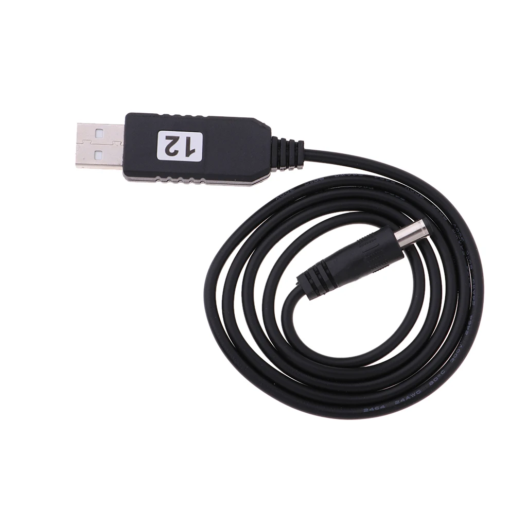 DC 5V To DC 12V USB Voltage Step Up Converter Cable With DC Jack 5.5 X 2.1mm