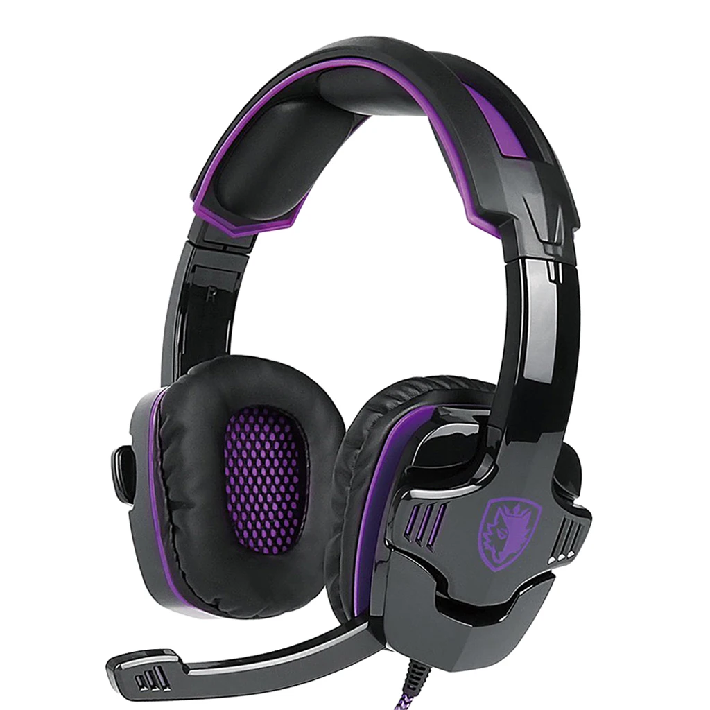 3.5mm Wired Stereo Gaming Headphone Headset Noise Cancelling Over Ear Headphones with Mic 3D Bass Surround Earphone PC | Электроника