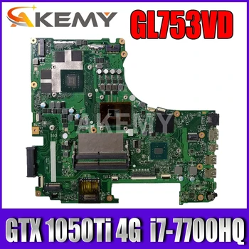 شراء GL753VD اللوحة الرئيسية REV: 2.0 واط/GTX 1050Ti 4 جرام GPU + I7-7700HQ 2.8 جيجا هرتز وحدة المعالجة المركزية ل Asus ROG GL753V GL753VE GL753VD أجهزة الكمبيوتر المحمولة