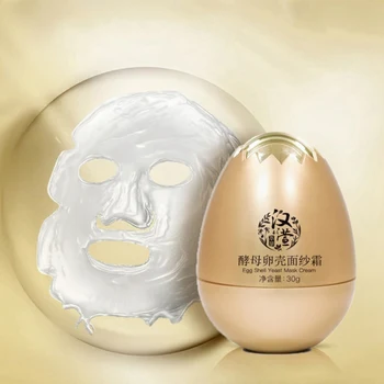 

Yeast Eggshell Moisturizing Mask Brighten whitening Hydrating Firming Skin Smooth Fine Lines Anti-Aging Mask Face Skin Care