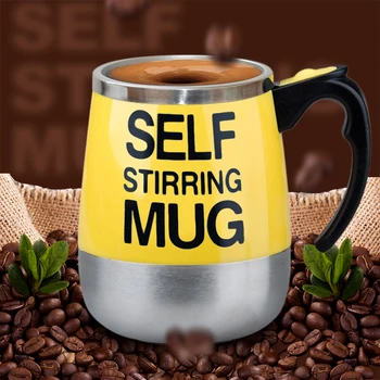 

Stirring Coffee Mug Lazy Electric Stainless Steel Self Mixing Cup Magnetic Automatic Electric Lazy Self Stirring Mug Cup кружка