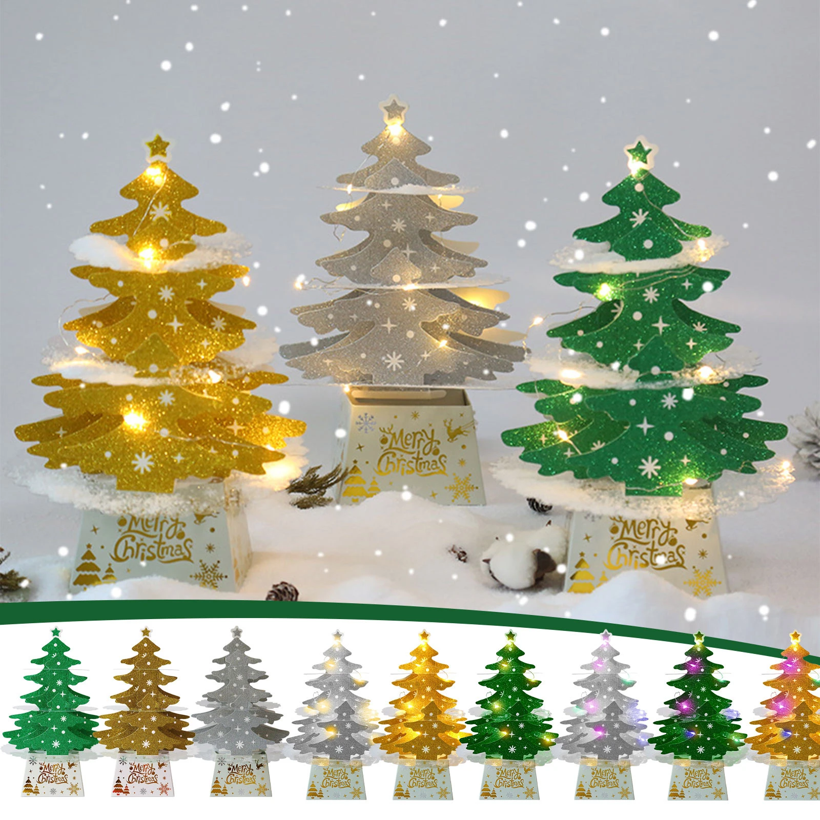 Christmas Merida 2022 Christmas Decorations Mini Desktop Christmas Tree Ornaments Shiny Christmas  Tree With Lights Set Navidad Новый Год 2022|Trees| - Aliexpress