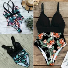 Зеленый в лесу, слитный купальник для женщин, глубокий v-образный вырез на спине, вырез с рюшами, монокини, лето, купальный костюм, купальник, монокини