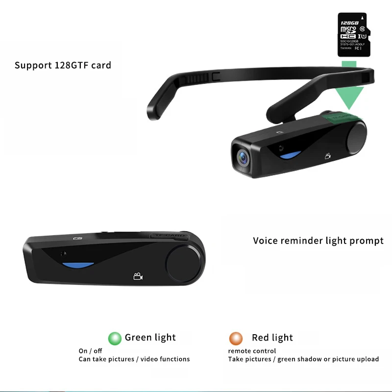 Digital Camera WiFi 1080P  Camcorder EP5 Head Wear Mini Camera Video Remote Control Microphone