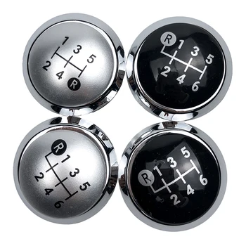 

Black / Silver MT Gear Shift Knob Emblem Cap Cover for TOYOTA Corolla 1.8MT 2007-2013 / RAV4 AVENSIS YARIS D4D URBAN ALTIS SCION