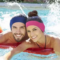 1pcs Swimming Cap Hair Band Waterproof Diving Ear Hair Band Stretchable Non-slip For Adult Children Sports Headb O7h0