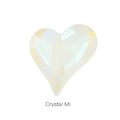 Crystal MI PIPATIAN MI серия в форме сердца блестящие хрустальные Свободные Стразы K9 стеклянные стразы кристалл клей на одежду ремесла Ювелирные изделия бусины - Цвет: Crystal MI