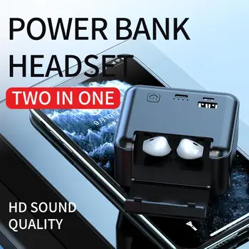 

2020 TWS Wireless Bluetooth 5.0 Earphone Sport Stereo HiFi Earbuds LED Power Bank 10000mAh Noise Reduction Headset For Phone