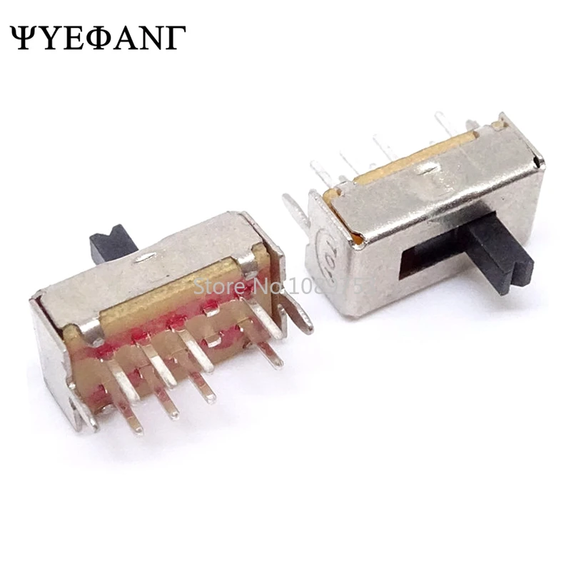 Sourcingmap 50 Pz Ss12D00G3 2 Posizioni Spdt 1P2T 3 Pin Pcb Pannello Mini Verticale Interruttore Scorrevole Sourcingmap 50 Pz Ss12D00G3 2 Posizioni Spdt 1P2T 3 Pin Pcb Pannello Mini Verticale Interruttore Scorrevole