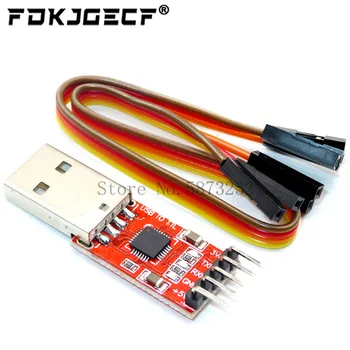

10pcs CP2102 module USB to TTL serial UART STC download cable PL2303 Super Brush line upgrade With Cable (RED)
