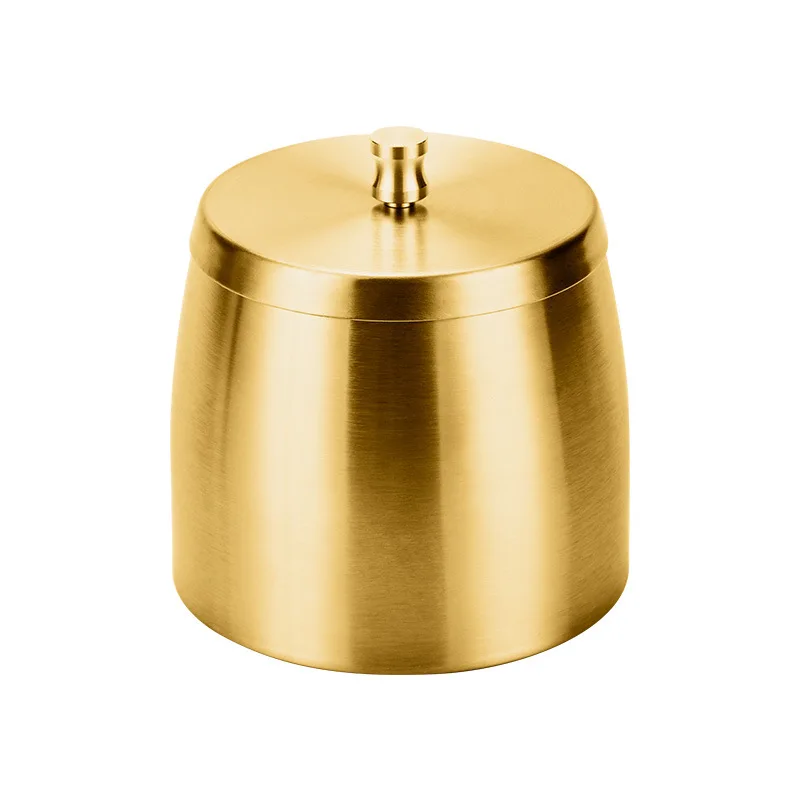Thickened stainless steel ashtray heightened anti-fly ash ashtray with cover For portable ashtray,stainless steel ashtray,metal ashtray