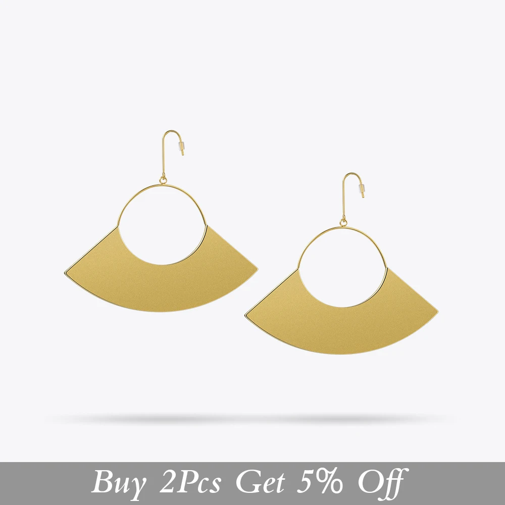 Серьги подвески женские из нержавеющей стали золотого цвета EB171040|earrings for|dropping
