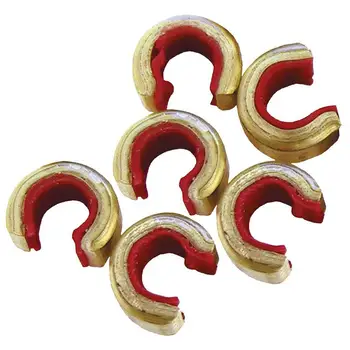 

Shooting Accessories 6pcs Archery Arrow Bow Strings Buckle Clip Nock Set Copper Nocking Point Bow String Position tool