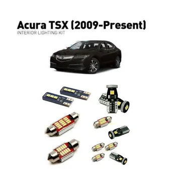 

Led interior lights For Acura TSX 2009 14pc Led Lights For Cars lighting kit automotive bulbs Canbus