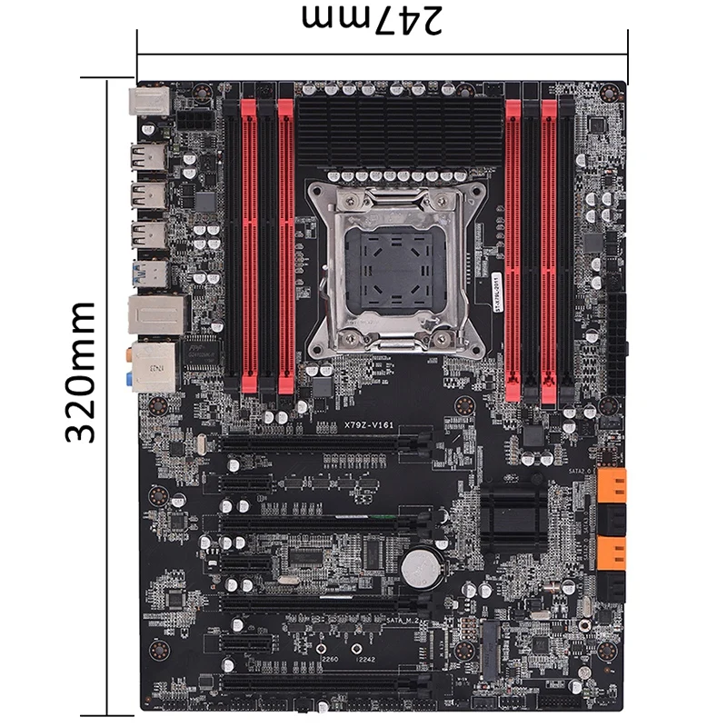 

Desktop Motherboard X79Z-V161 EATX ECC LGA2011 SATA 3.0 USB 3.0 Ports DDR3 128GB Memory Capacity Computer Mainboard