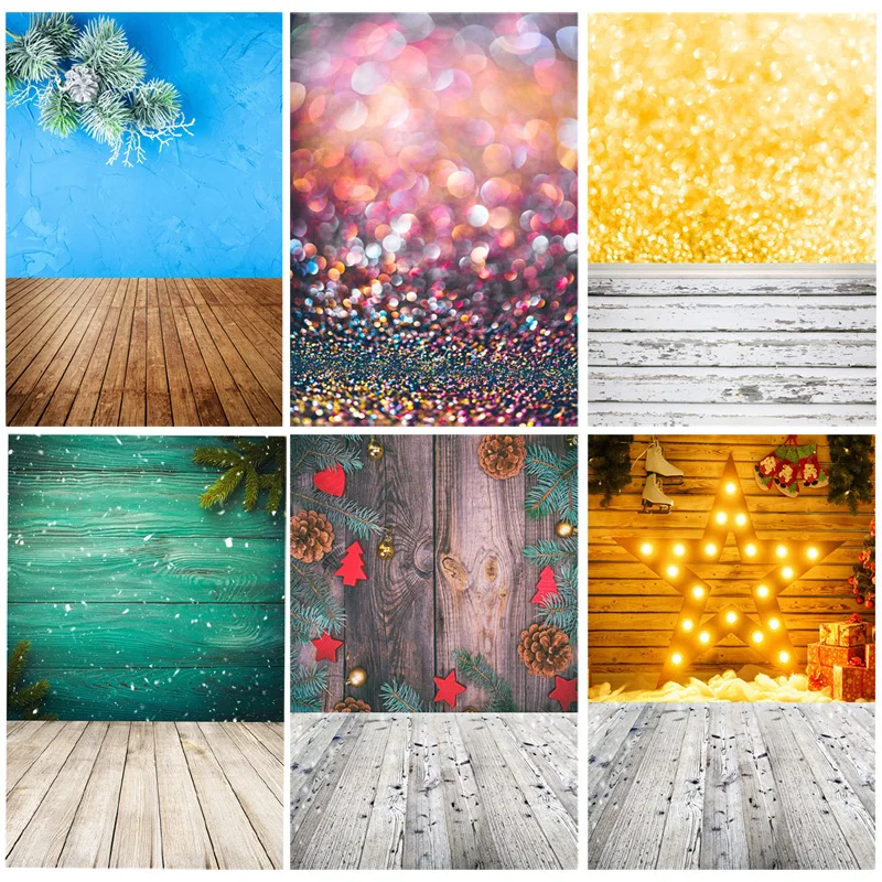 

Vinyl Custom Photography Backdrops Prop Wooden Planks Theme Photography Background 191106-001