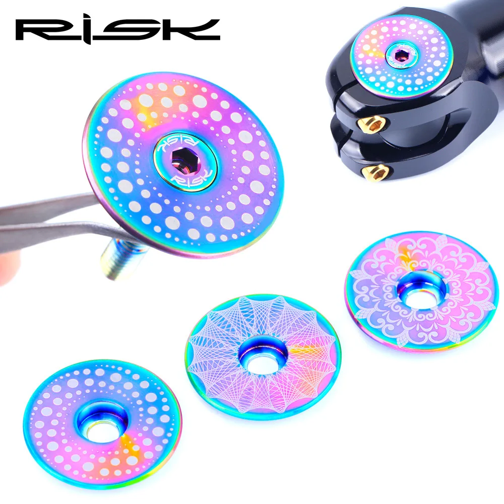 

Risk Titanium Alloy Handle Bar Gai Shan to Road Bicycle Bowl Cover Top Cover Oil Pump Test Bench Flat Headset Cover Screw