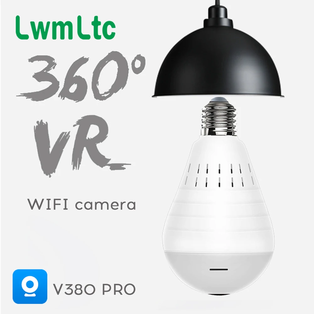 HD 1080P Wi-Fi Камера IP светильник лампочка ночного видения двухстороннее аудио
