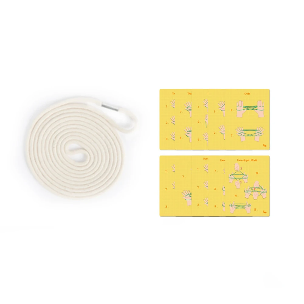 Rope Hand Finger Game Toys String Game Cards Set Montessori Materials Kids Learning Educational Interactive Toys for Children Rope Hand Finger Game Toys String Game Cards Set Montessori Materials Kids Learning Educational Interactive Toys for Children