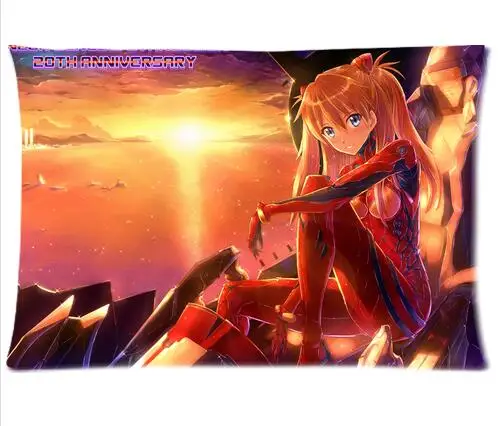 S26 Аниме Neon Genesis Аска Лэнгли сорью»(Evangelion Подушка Чехол персонажей Аска Рей Аянами Чехлы прямоугольник двух сторон Наволочки Чехол - Цвет: S26