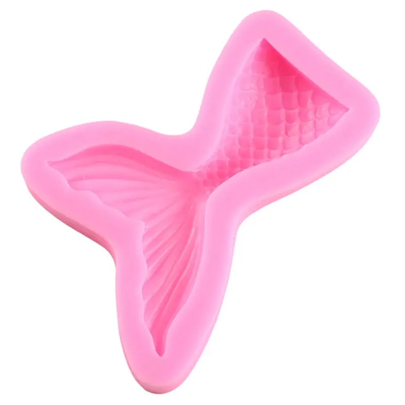 DIY Lovely Shell Starfish Conch Sea Silicone Mold Fish Mermaid Tail Fondant Cake Decorating Tools Candy Clay Chocolate Moulds