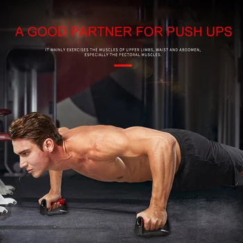

Push Ups Handles Shaped Push Up Bar Push-Ups Stands Bars Tool for Fitness Chest Training Exercise Sponge Hand Grip Trainer