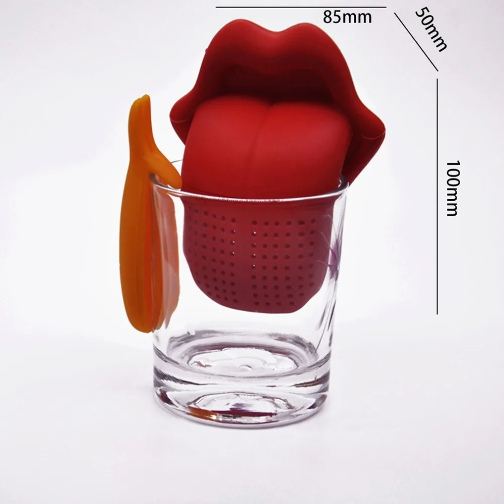 Creative Tea Leaf Strainer Filter Reusable Silicone Strainer Filter