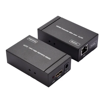 

Hdmi Extender, Hdmi To Rj45 60 Meter Hdmi-Extender(Us Plug)