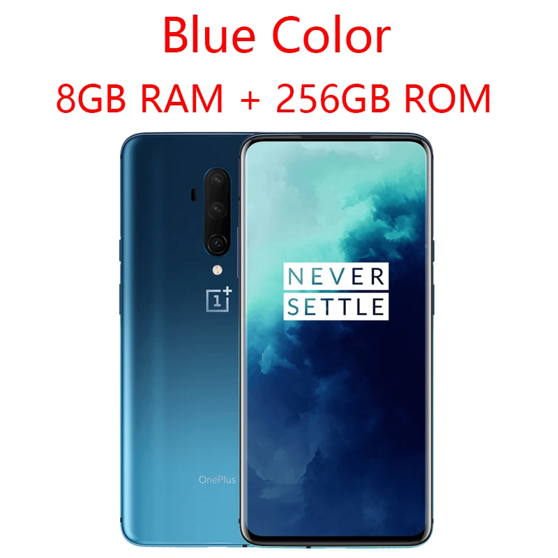 Blue 8G 256G Смартфон OnePlus 7T Pro с глобальной прошивкой, 8 ГБ, 256 ГБ, Snapdragon 855 Plus, 6,67 ''жидкий AMOLED экран 90 Гц, камера 48 МП, 4085mA UFS 3,0 - Цвет: Blue 8G 256G