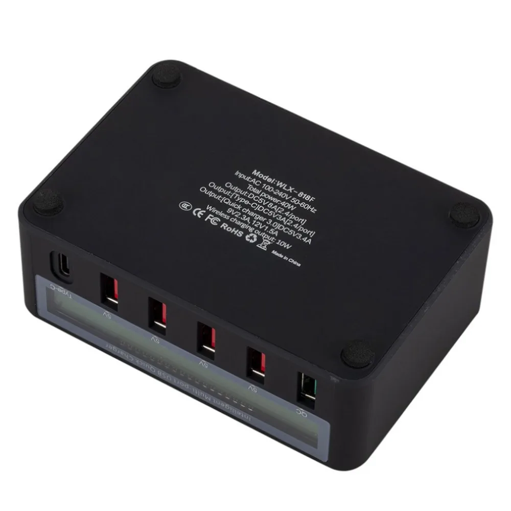 Быстрая зарядка несколько USB зарядное устройство несколько устройств зарядка 50 Вт смарт Быстрая зарядка USB зарядное устройство для iPhone для xiaomi