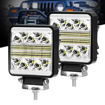 

Working Light Bar 102W Car LED 12v 24v Motorcycle LED High Beam Fog Lights Offroad Pickup ATV 4WD SUV Truck Light Exterior Light