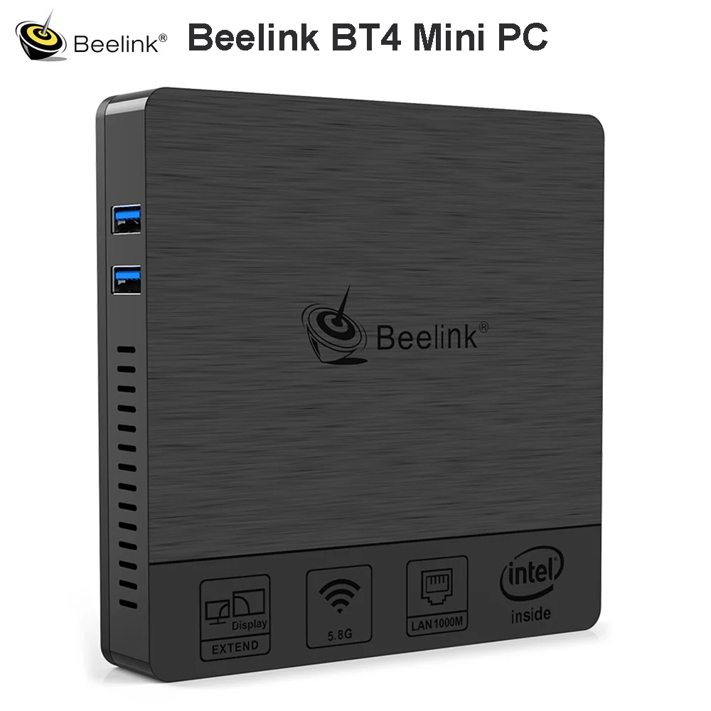 Beelink BT4 настольный мини ПК с Intel Atom X5 Z8500 HD graphics 600 4G 64G 2 4 & 5 8 GHz WiFi 1000Mbps USB3.0 BT4.0