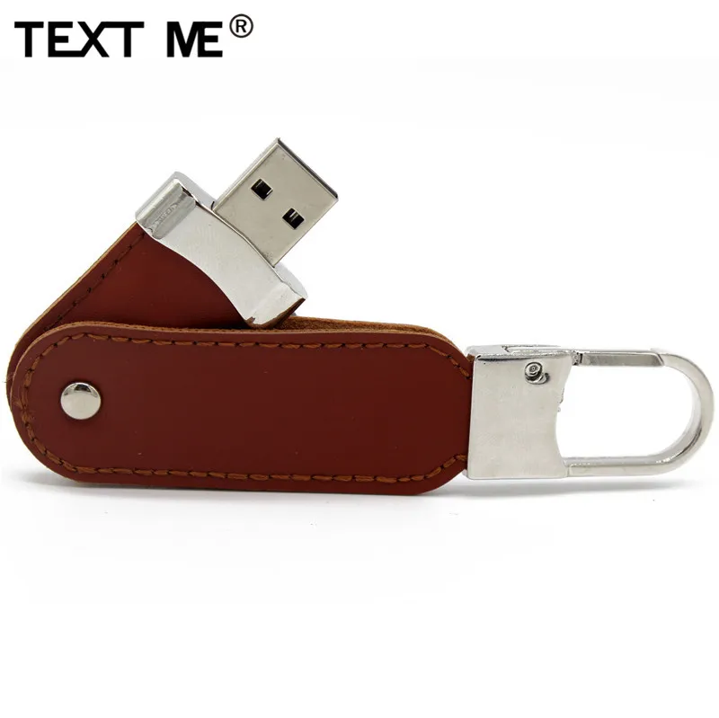 TEXT ME реальная емкость коричневый черный ключ chaleather модель usb флеш-накопитель usb 2,0 4 ГБ 8 ГБ 16 ГБ 32 ГБ Флешка 64 ГБ