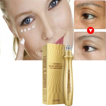

2019 Eye Serum Anti-Wrinkle Snail Essence for Eyes Anti Puffiness Against Bags Hyaluronic Acid Solution Care