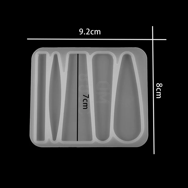 Barrettes Silicone Molds Metal Geometric Hair Clips Epoxy Resin Mold For DIY Resin Hairpin Crafts Jewelry Making Accessorires 2