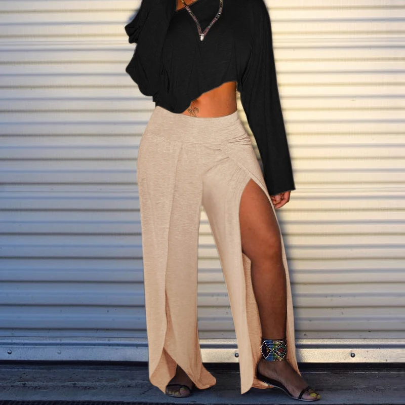 Pantalón abierto de las piernas Clearance