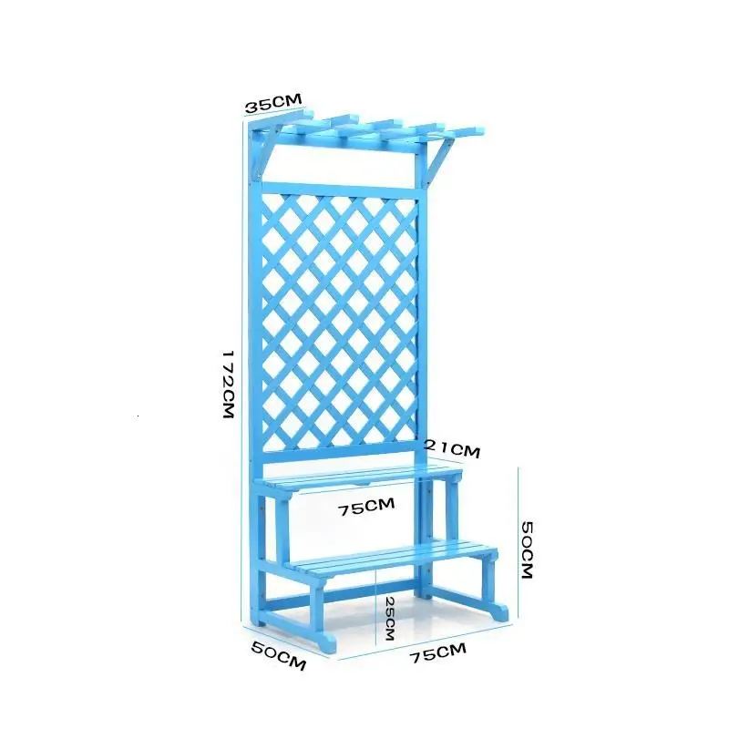 Version A Mueble Para Saksi Standi Rak Bunga Estanteria Plantas леса Porta Piante балкон Dekoration открытый цветок стенд завод полка - Color: Version A