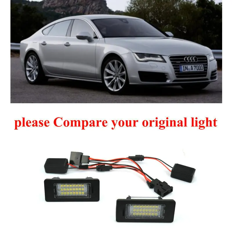 

Car Accessories Special Car License Plate Lamp For audi a7 5d sportback 2011 car products canbus error free