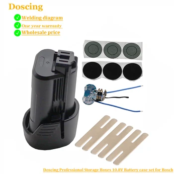 

For Bosch 10.8V 12V BAT411 Battery Plastic Case (no battery cell ) PCB Circuit Board BAT411 BAT412 Li-ion Battery Shell Box